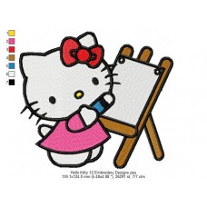 Hello Kitty 12 Embroidery Designs